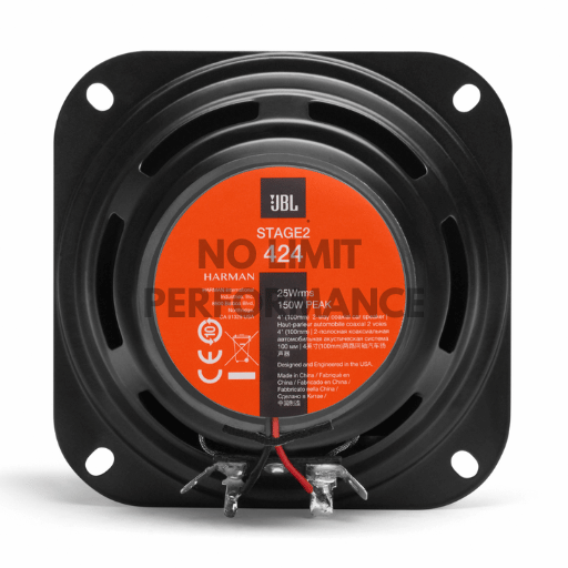 JBL Stage2 424 4-Inch 2-Way Coaxial Car Speakers 150W